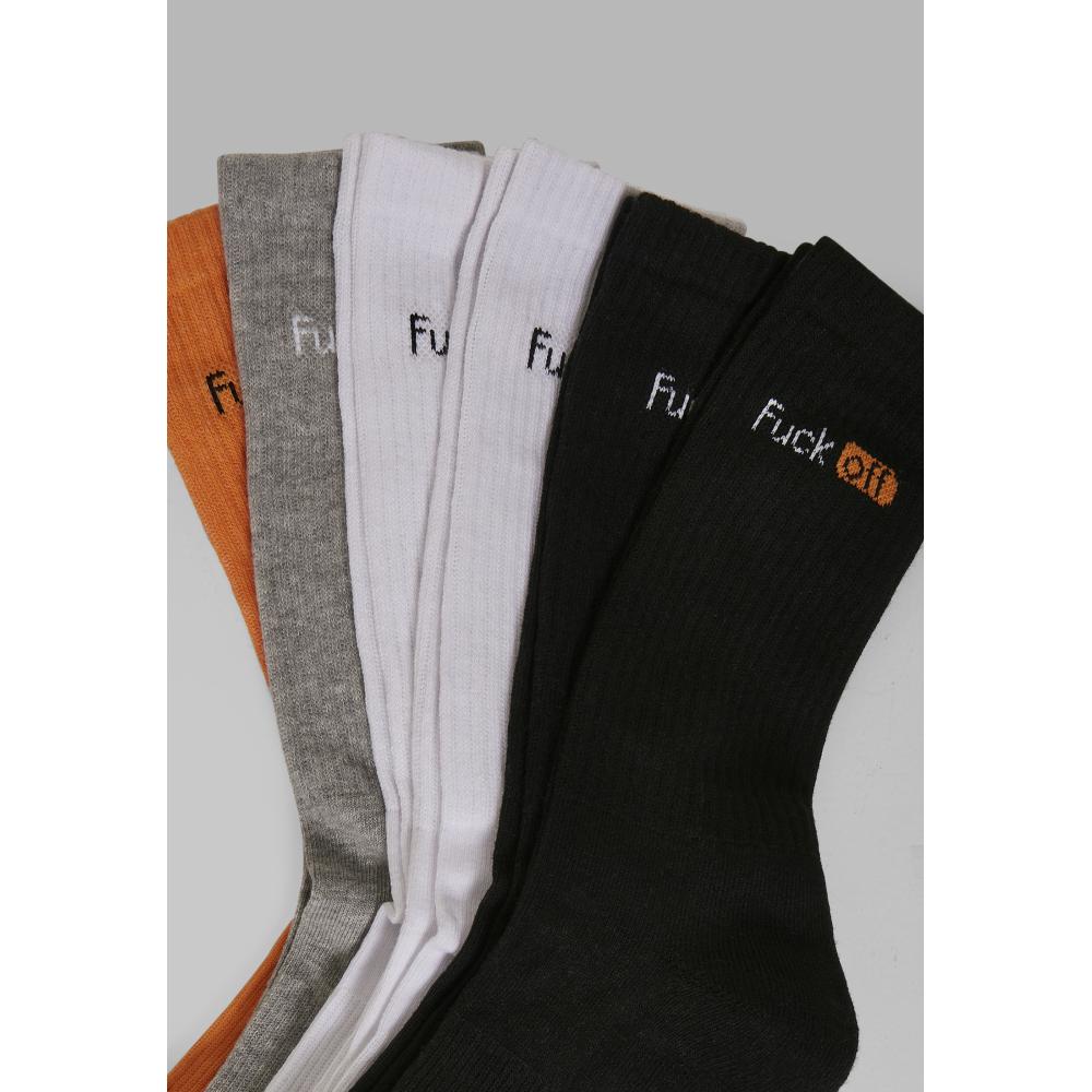 Mister Tee - Fuck Off 6Pack Socks - Multicolours